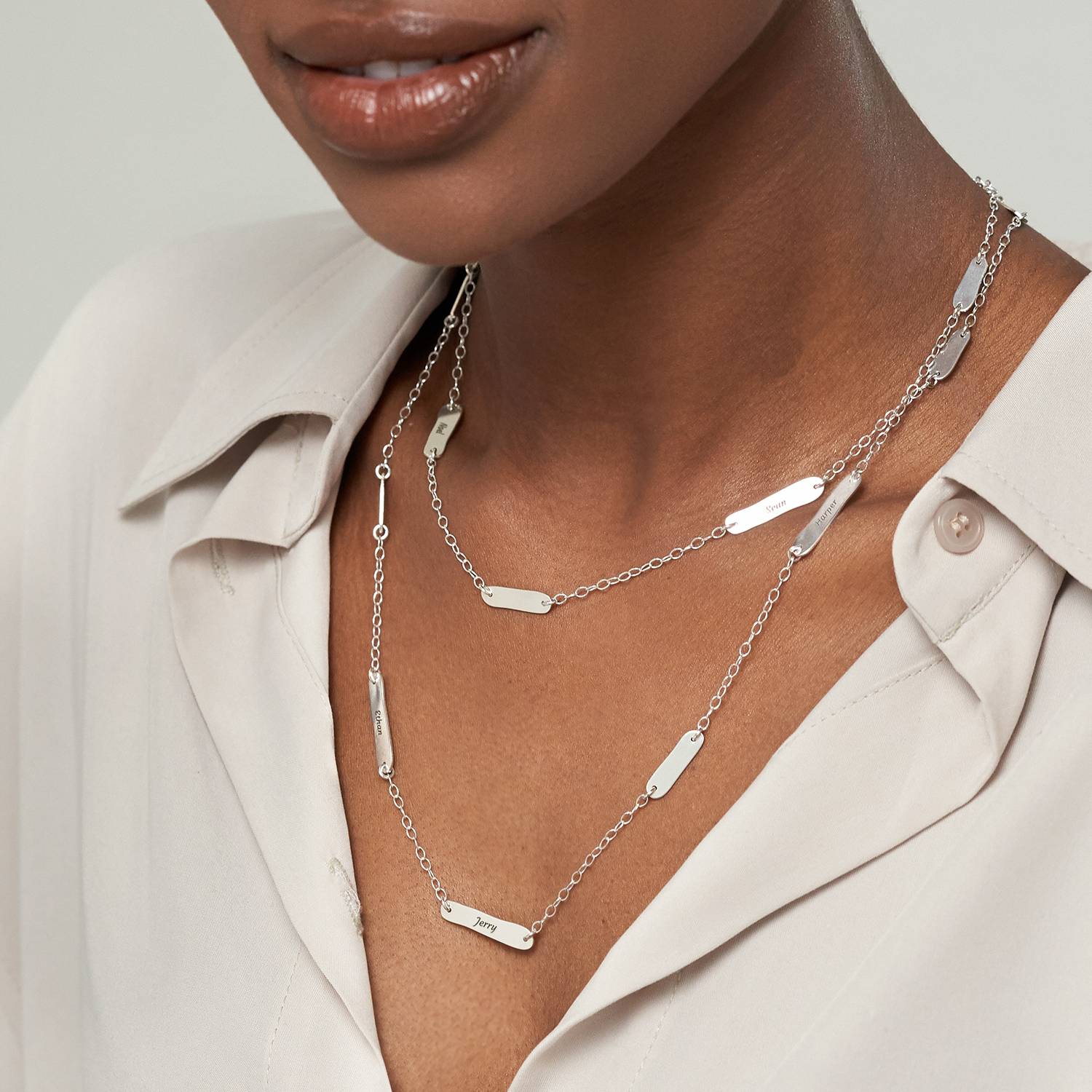 The Milestones Necklace in Sterling Silver-6 product photo