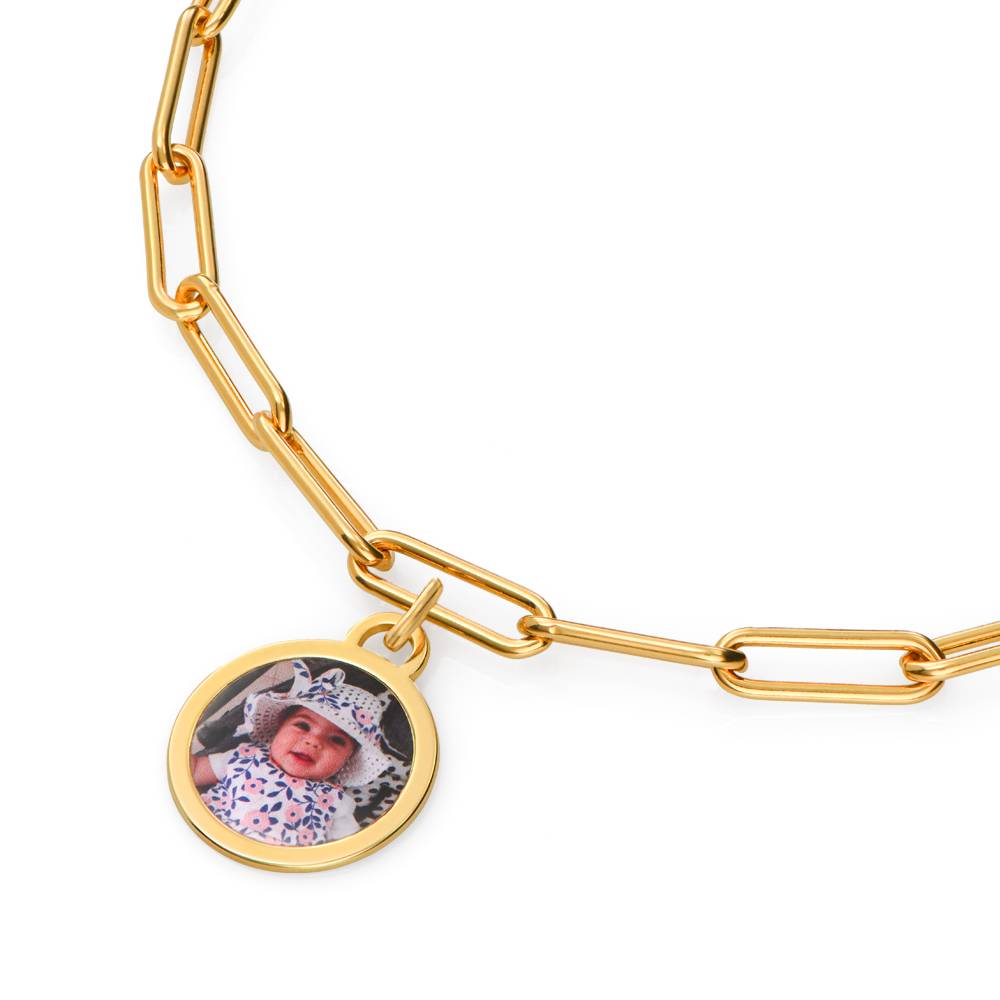 The Sweetest Photo Pendant Bracelet in 18K Gold Plating-2 product photo