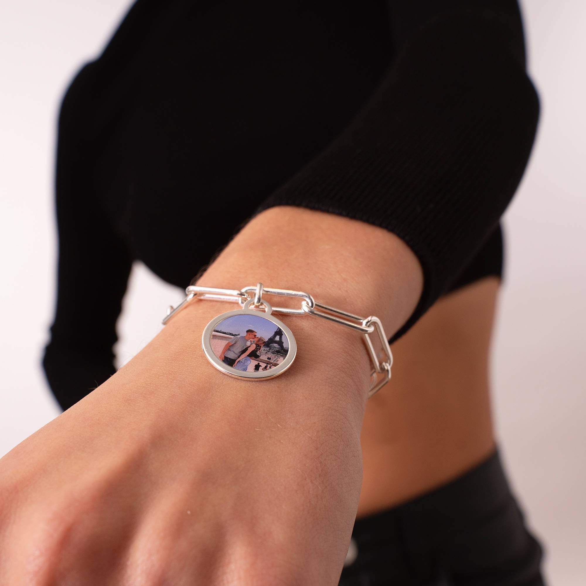 The Sweetest Photo Pendant Bracelet in Sterling Silver-6 product photo