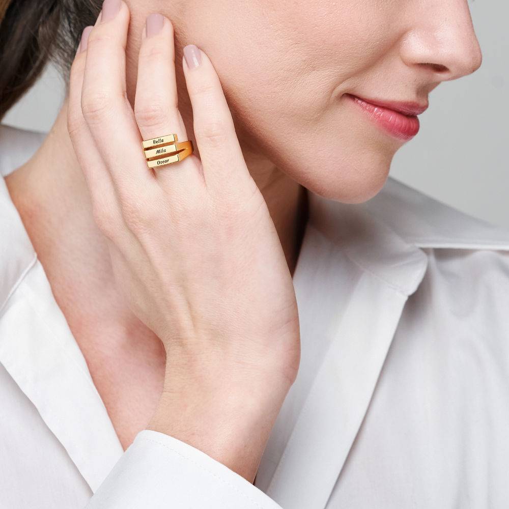 The Trio Ring in 18k Gold Vermeil-3 product photo