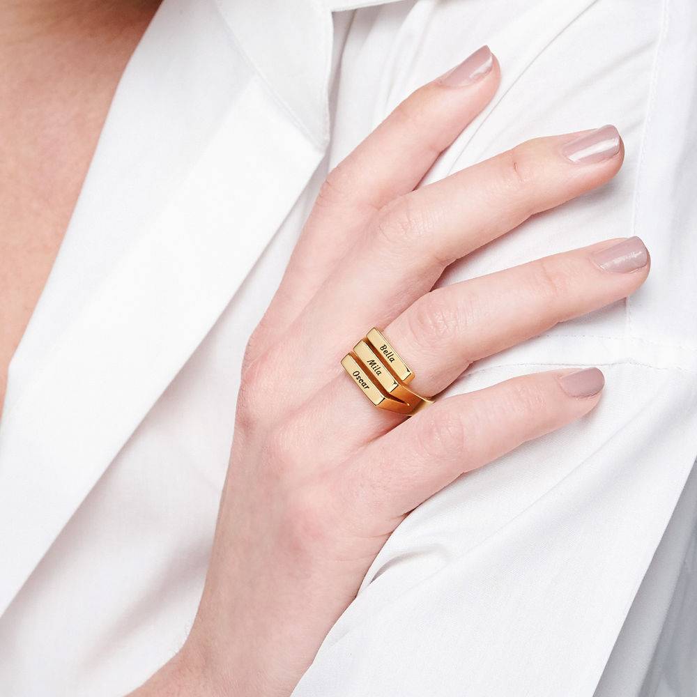 The Trio Ring in 18k Gold Vermeil-4 product photo