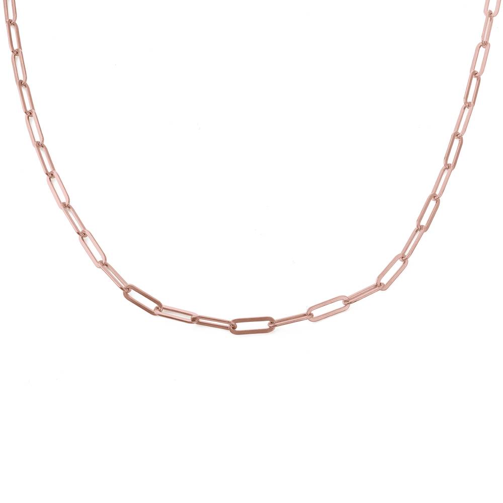 Dunne Schakelketting in Rosé Verguld