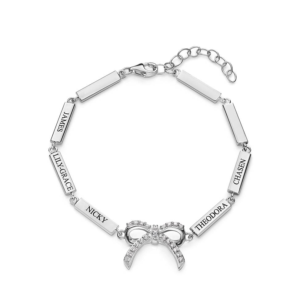 Armband Geschenkschleife - Silber-3 Produktfoto