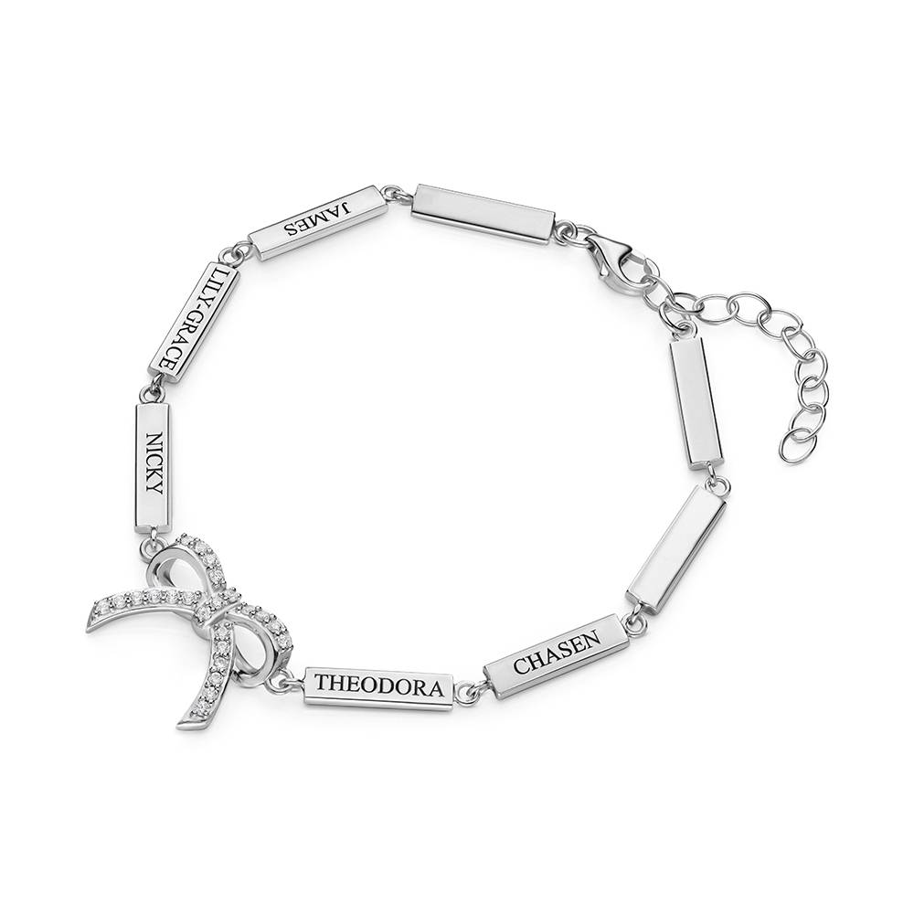 Armband Geschenkschleife - Silber-2 Produktfoto