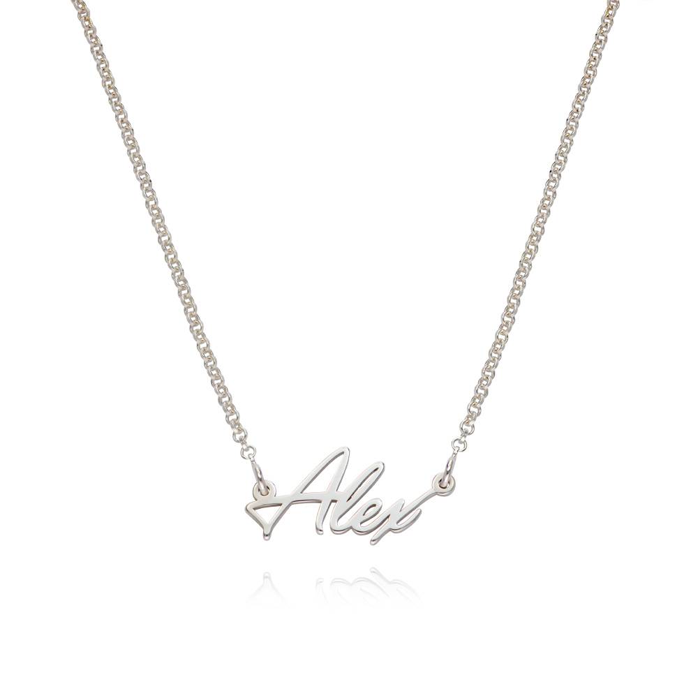 Tiny Name Necklace in Sterling Silver product photo