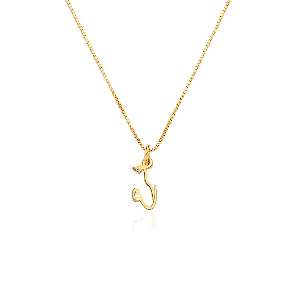 Vertical Arabic Name Necklace in 18ct Gold Plating-3 product photo
