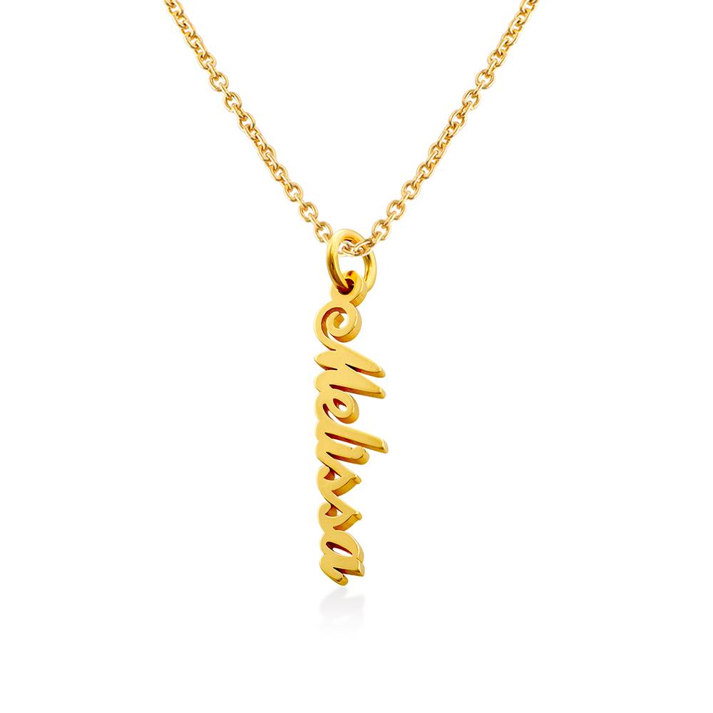 Vertical Name Necklace in 14ct Yellow Gold product photo