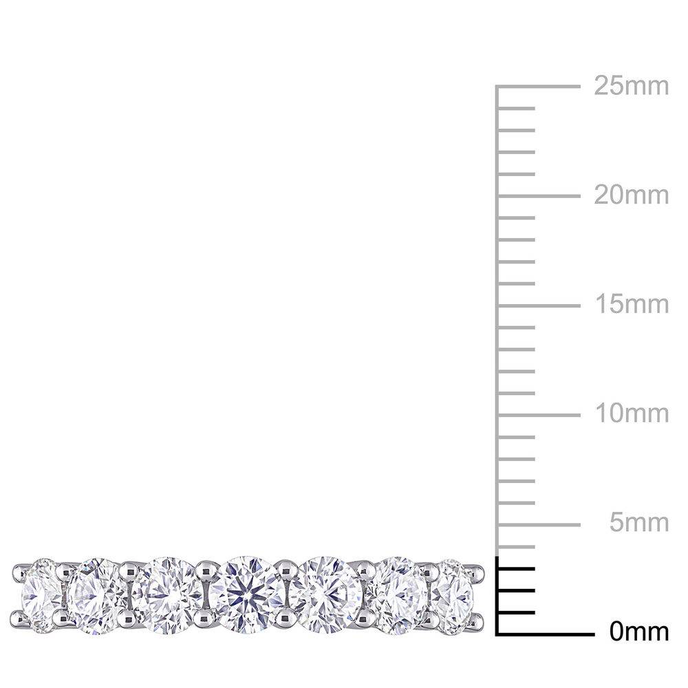 1 C.T T.G.W. Moissanite Semi-Eternity Ring in Sterling Silver-6 product photo