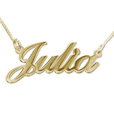 14ct Gold Double Thickness Classic Name Necklace product photo