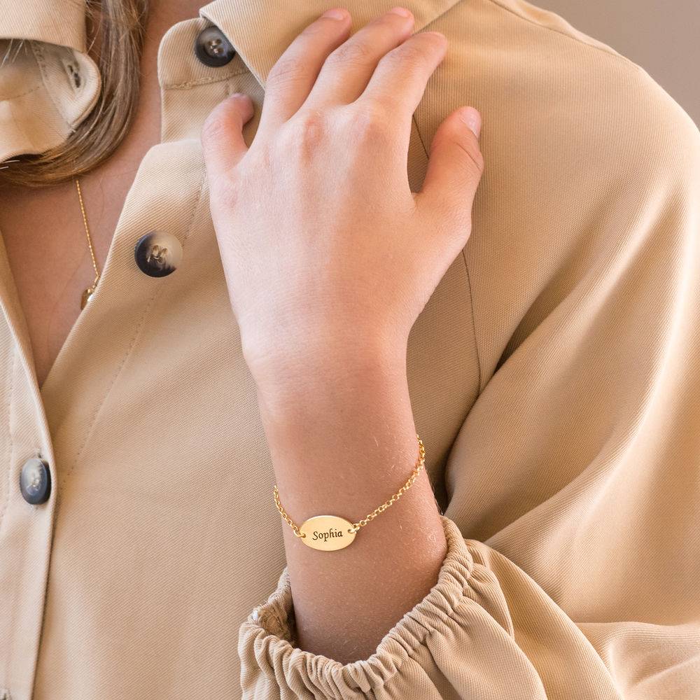 Baby Naam Armband in Goud Verguld Zilver Productfoto