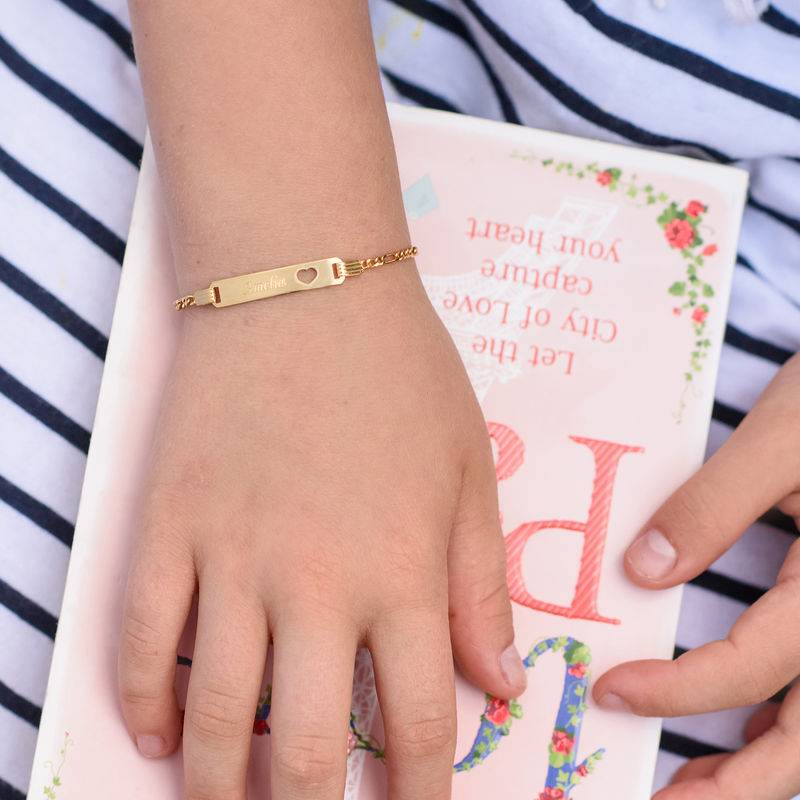 Name Bracelet for Teenagers in 18ct Gold Plating-1 product photo