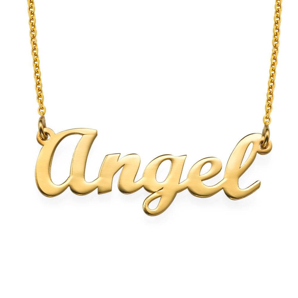 Script Style Name Necklace in 18ct Gold Plating-1 product photo