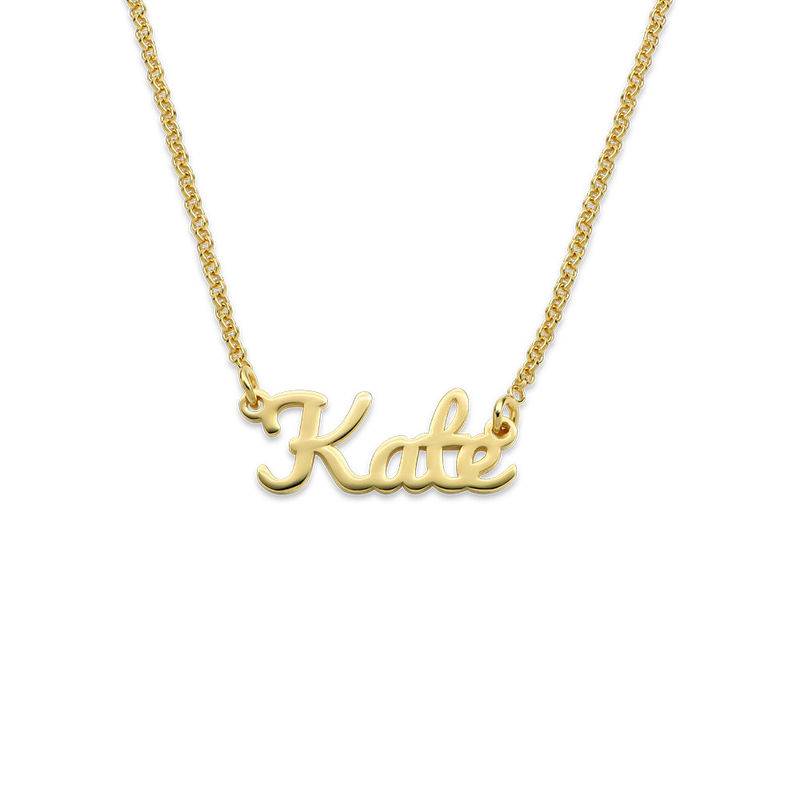 Signature Name Necklace for Teenagers in 18ct Gold Plating-3 product photo