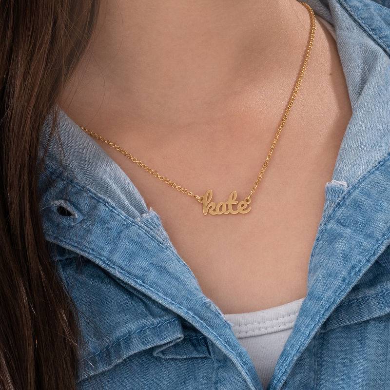 Signature Name Necklace for Teenagers in 18ct Gold Plating-1 product photo