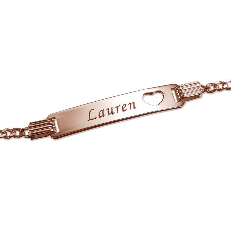 18ct Rose Gold Plated Name Bracelet for Teenagers product photo