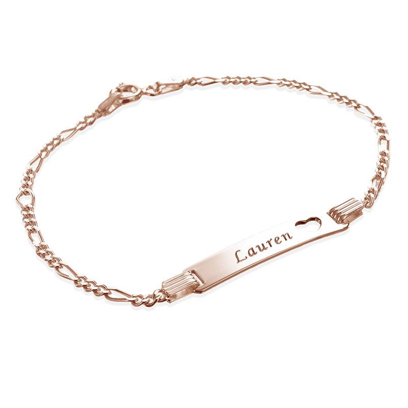 18ct Rose Gold Plated Name Bracelet for Teenagers product photo