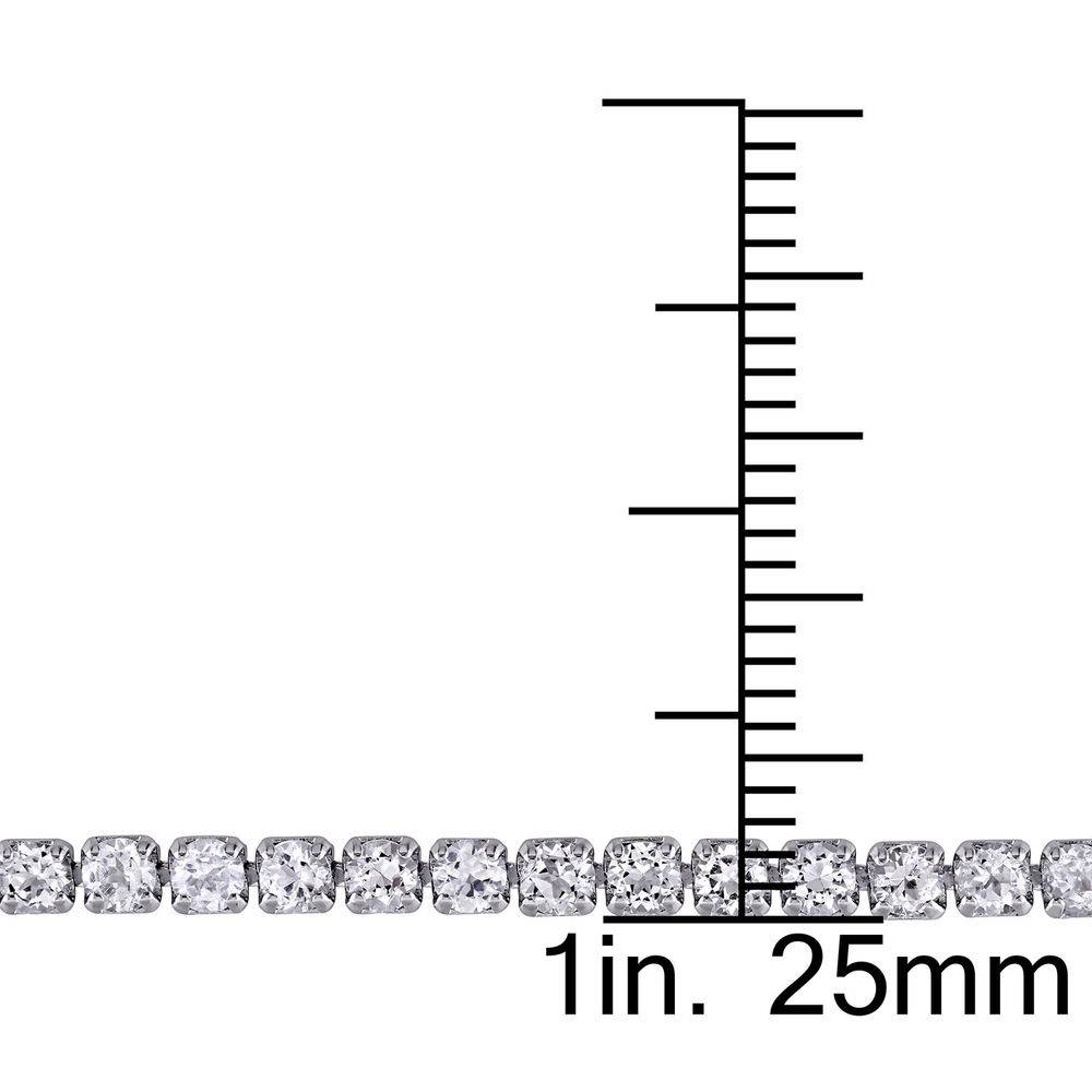 2.5mm White Topaz Bolo Bracelet in Sterling Silver-1 product photo