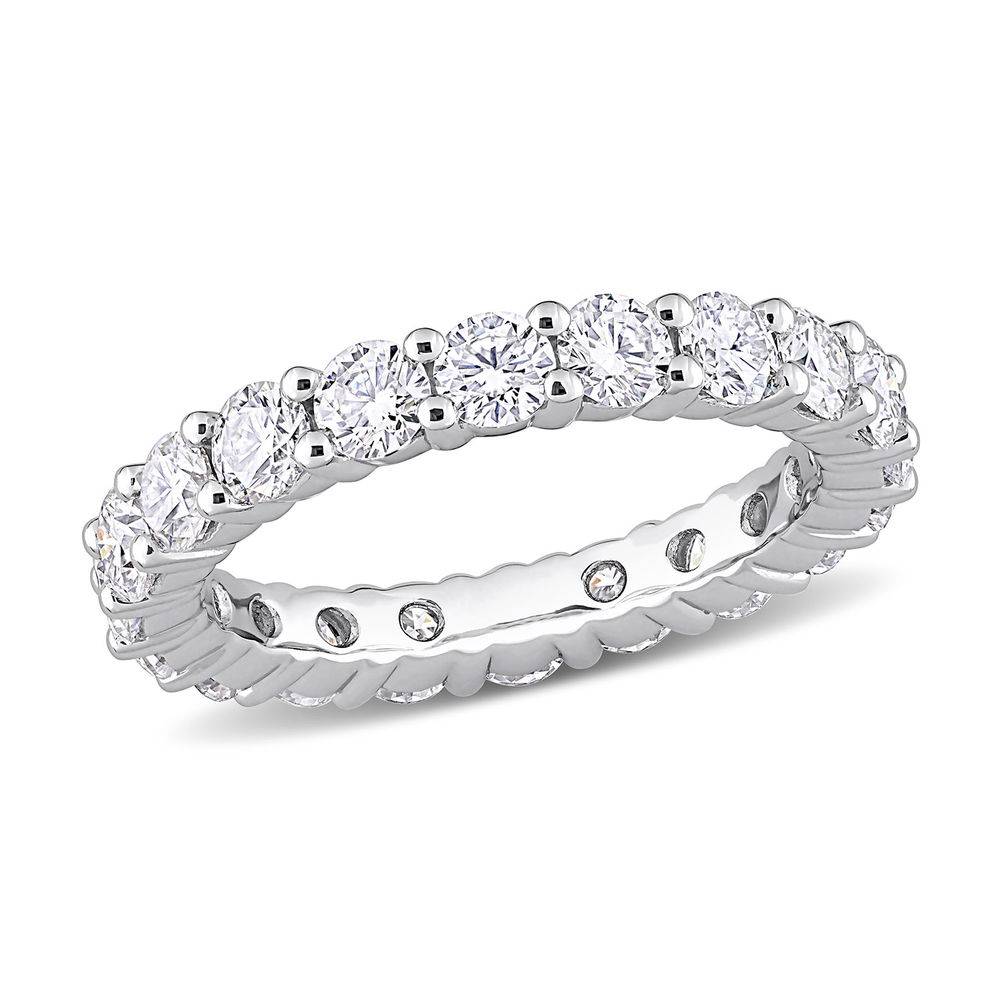 3 C.T T.G.W. Moissanite Eternity Ring in Sterling Silver product photo