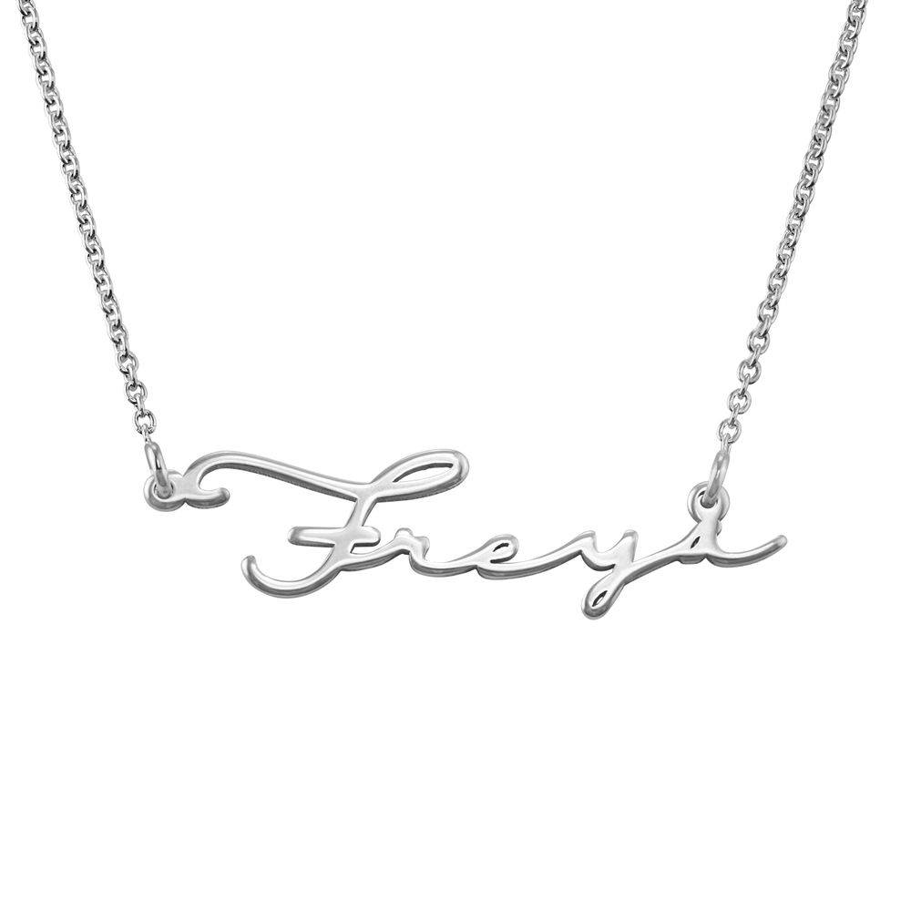 Premium Silver Signature Style Name Necklace-2 product photo
