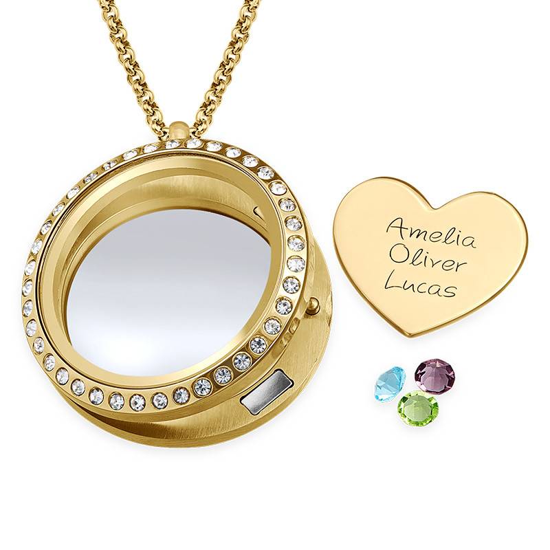 A Mother's Love Floating Locket - Gold Plated product photo