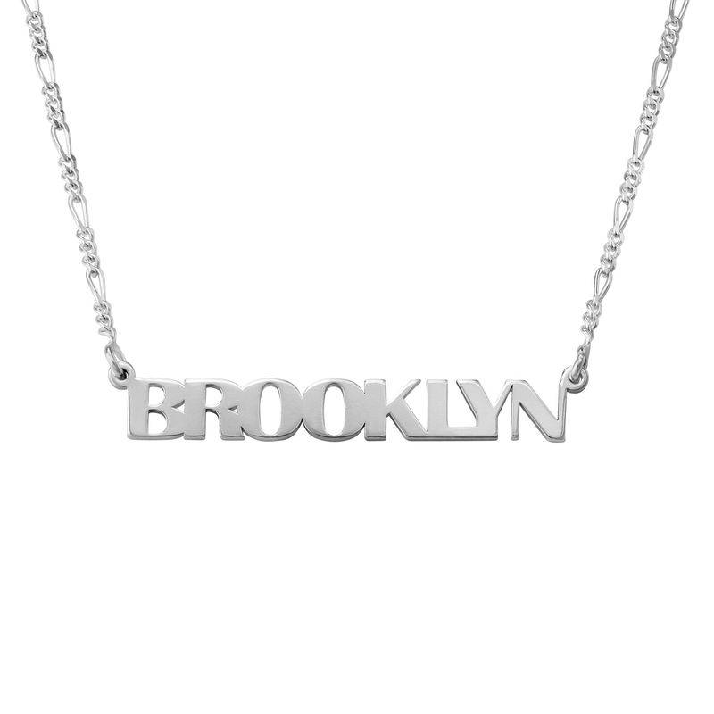 All Capital Name Necklace in Sterling Silver-3 product photo