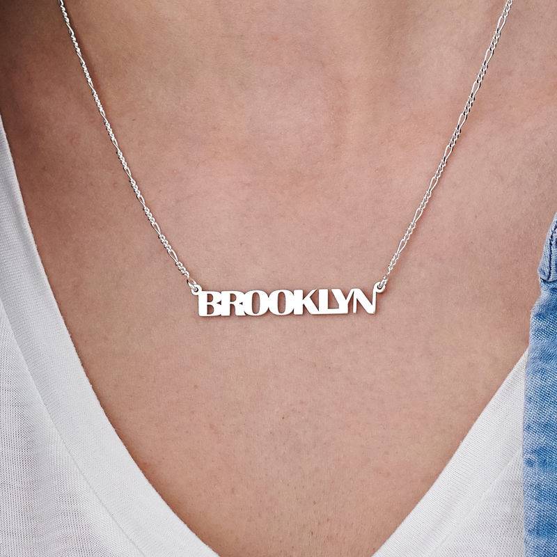 All Capital Name Necklace in Sterling Silver-2 product photo