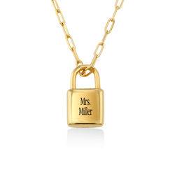Collana con ciondolo con lucchetto popolare per donna