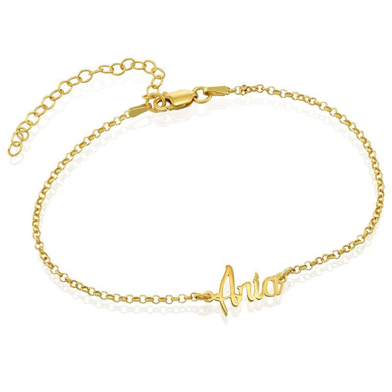 Name Anklet in 18ct Gold Plating product photo