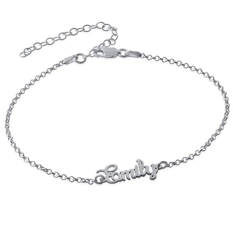 Name Anklet in Sterling Silver product photo