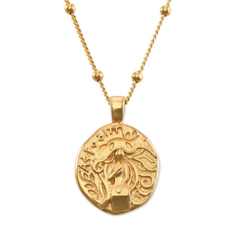 Aphrodite Coin Necklace in 18ct Gold Plating-1 product photo