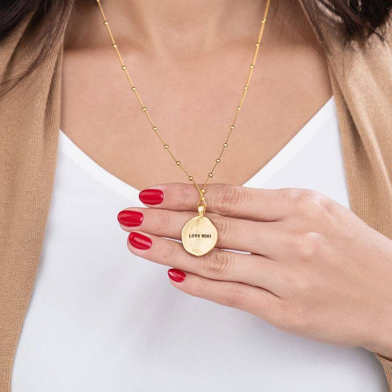 Aphrodite Coin Necklace in Gold Plating product photo