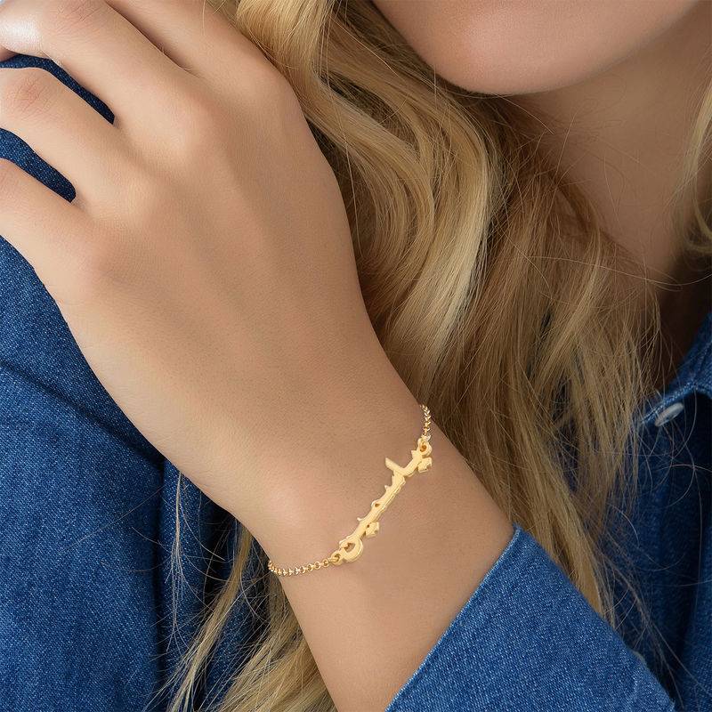 Arabic Name Bracelet / Anklet in Gold Plating product photo