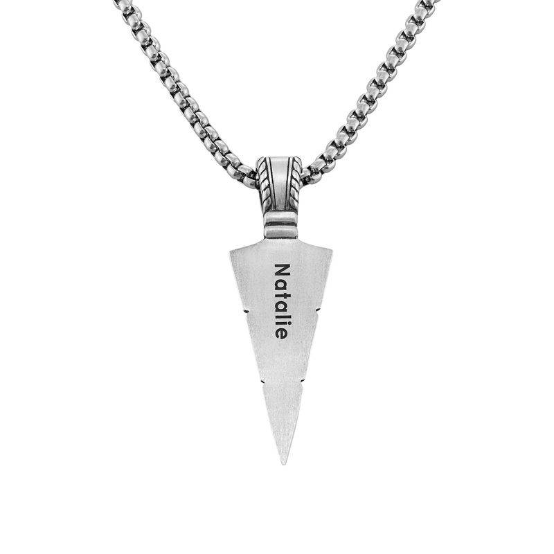 Arrow Necklace for Men in Sterling Silver-1 product photo