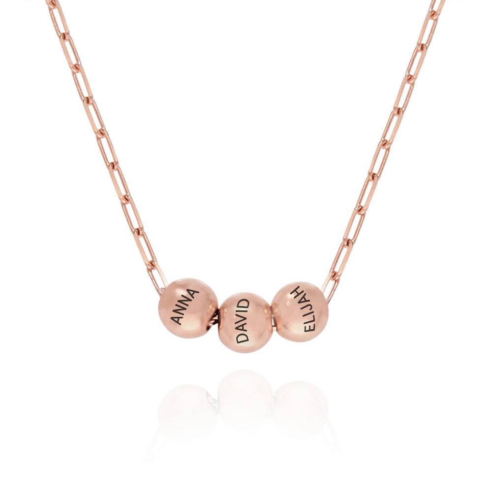 The Balance Bead Necklace in 18k Rose Gold Plating product photo