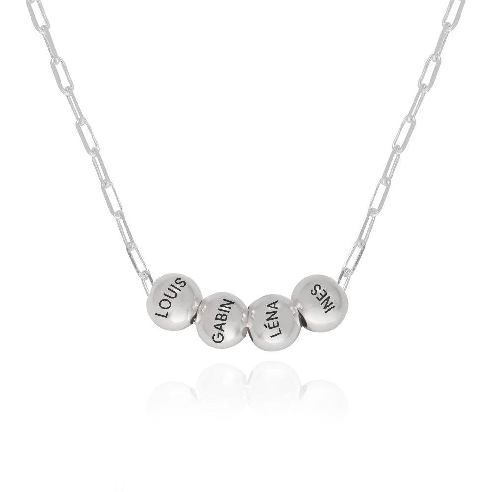 The Balance ﻿Bead Necklace in Sterling Silver product photo