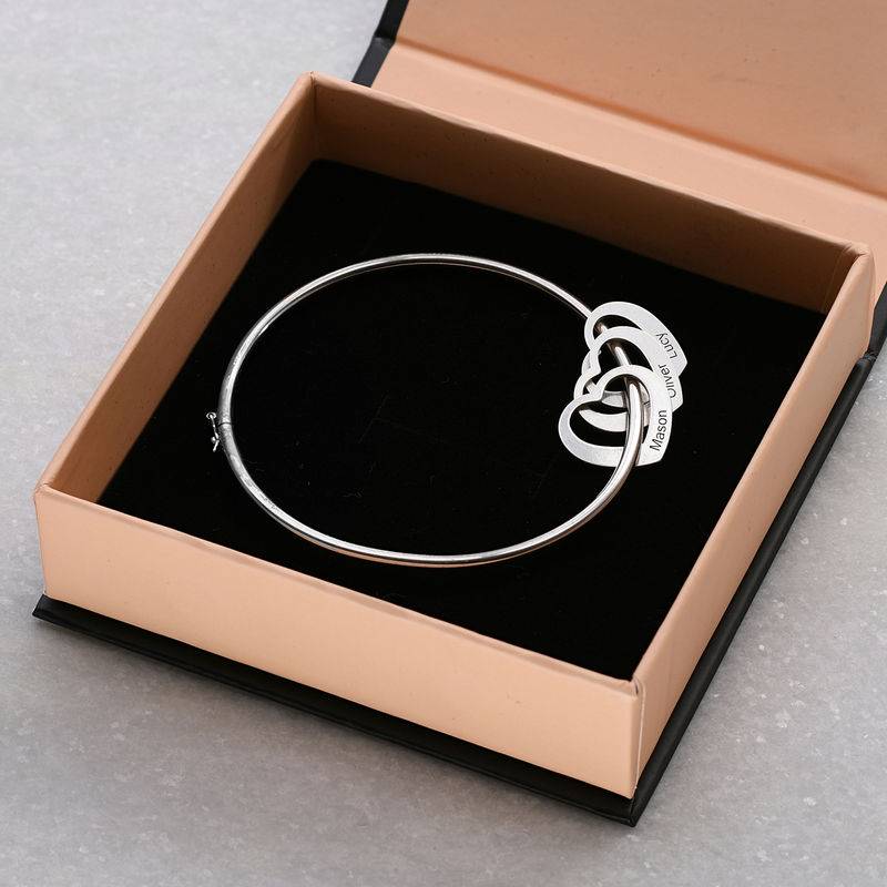 Chelsea armband met hangende hartjes in sterling zilver Productfoto