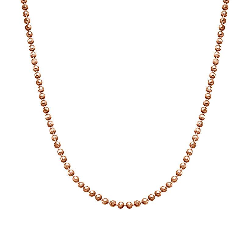 Bead Chain - Rose Gold Plated-2 product photo
