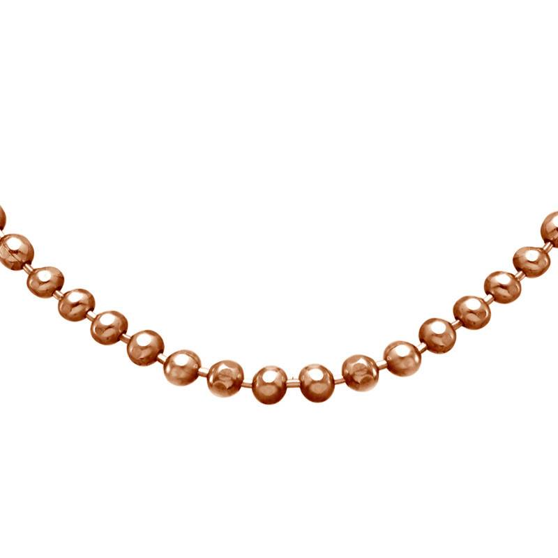 Bead Chain - Rose Gold Plated-3 product photo