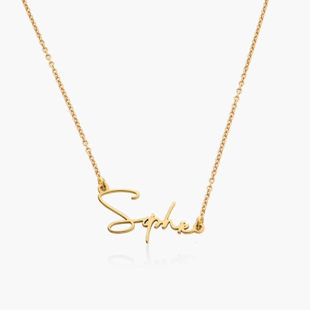 Paris Name Necklace in 18k Gold Vermeil-4 product photo