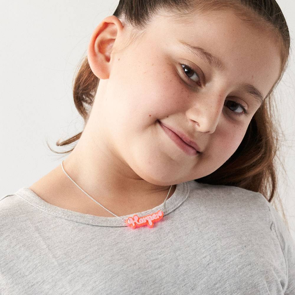 "Lisa" halskæde med børnenavn-7 produkt billede