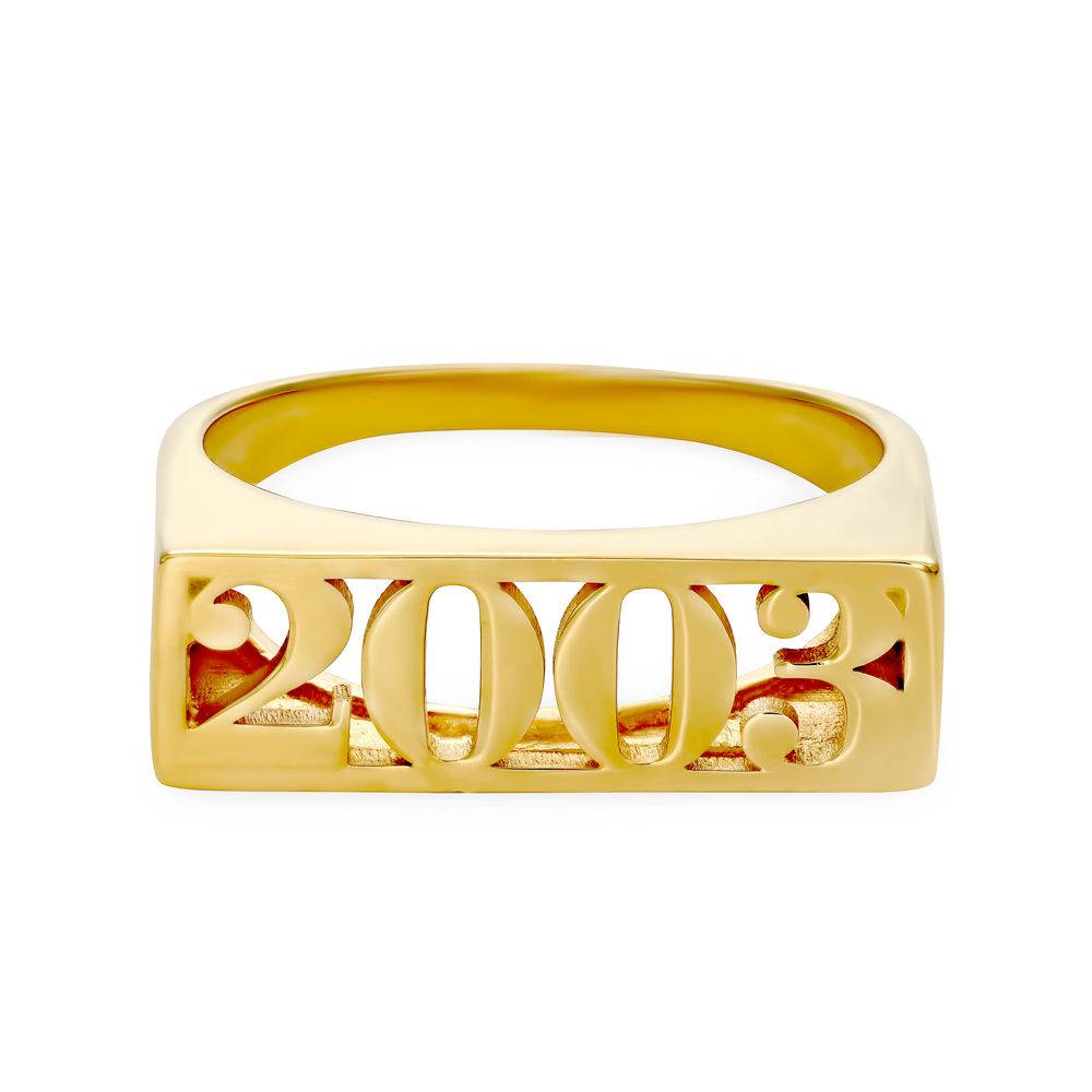 Block Name Ring in Gold Plating-1 product photo