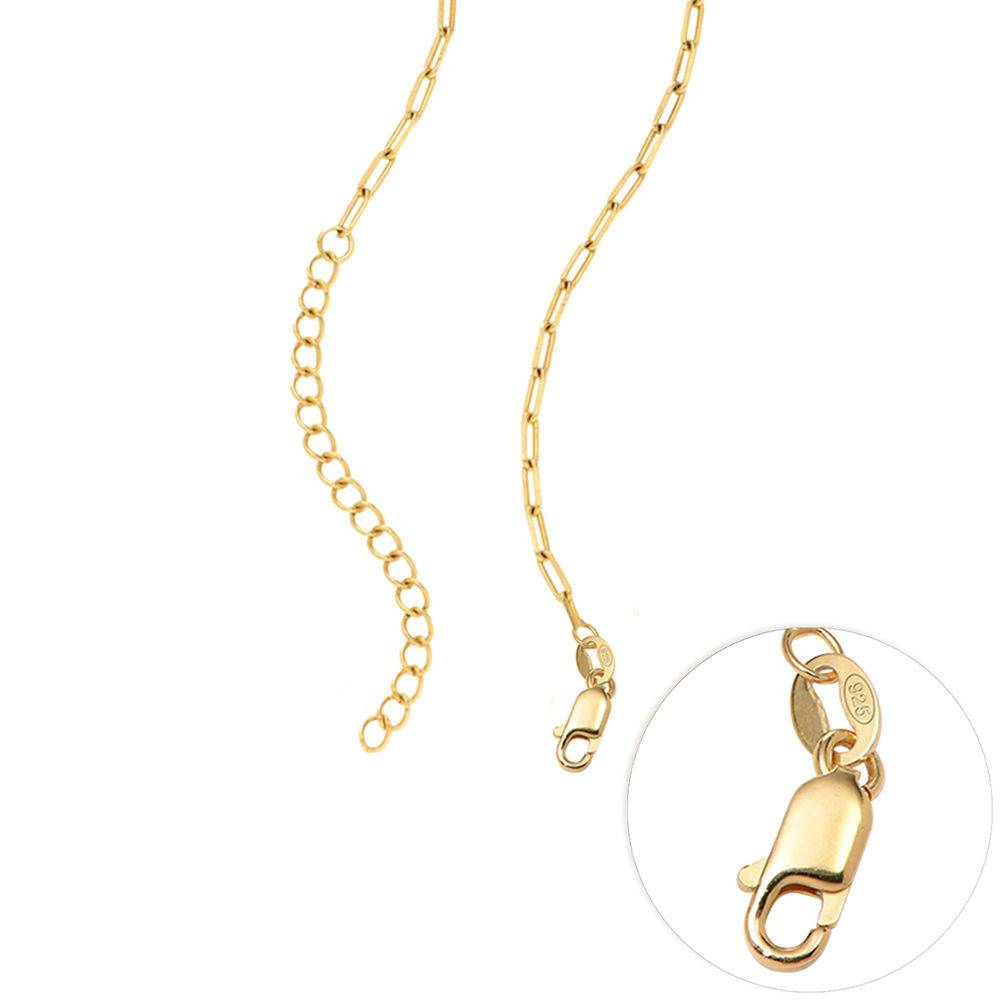 Block Necklace in 18ct Gold Vermeil-4 product photo