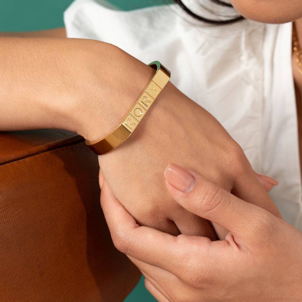 Domino ™ manchet armband in 18k goud vermeil Productfoto