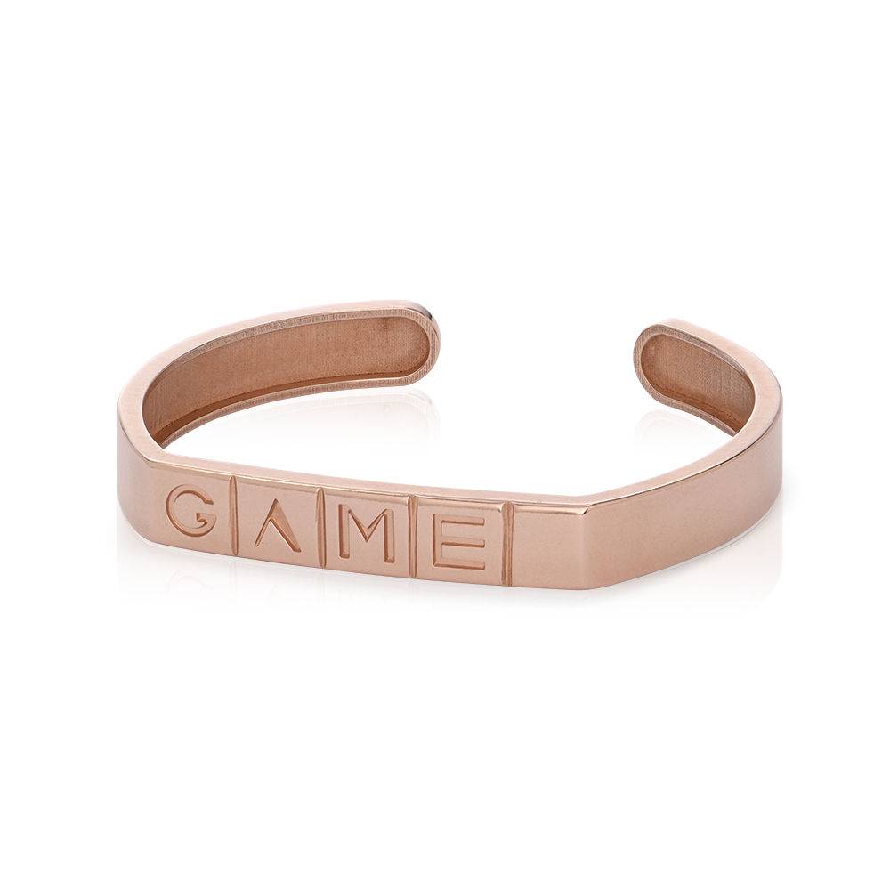 Domino ™ manchet armband in 18k rosé goud vermeil Productfoto