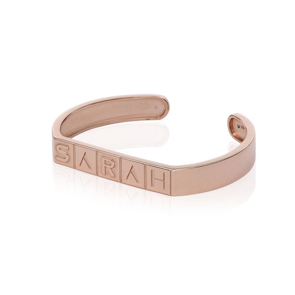 Domino ™ manchet armband met diamanten in 18k rosé goud vermeil-6 Productfoto