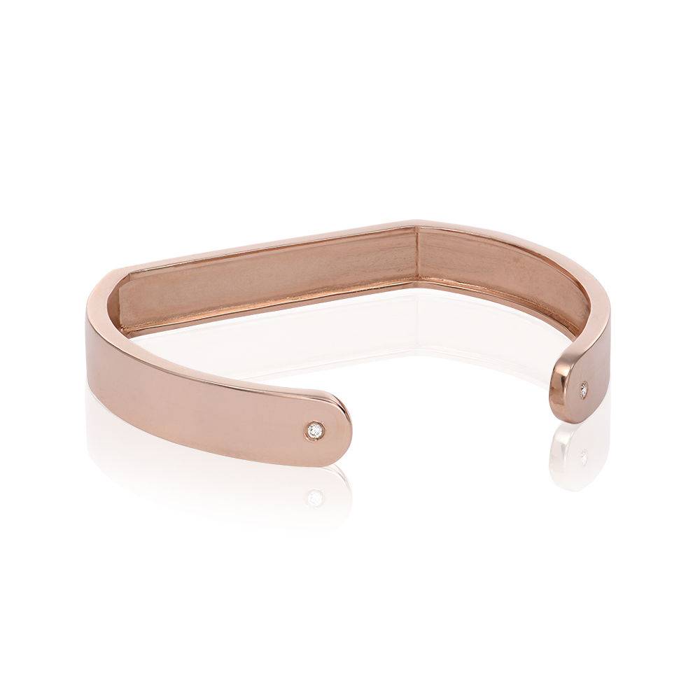 Domino ™ manchet armband met diamanten in 18k rosé goud vermeil-2 Productfoto