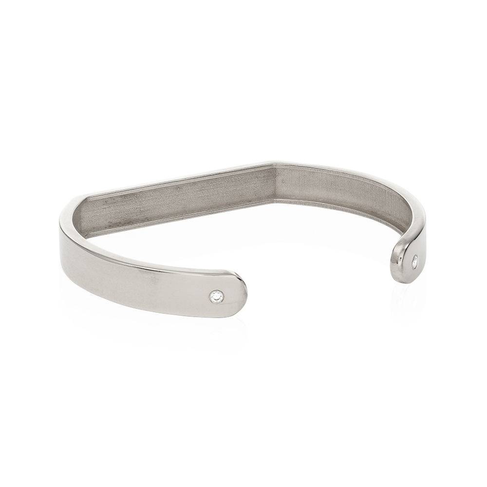 Domino ™ manchet armband met diamanten in sterling zilver-4 Productfoto