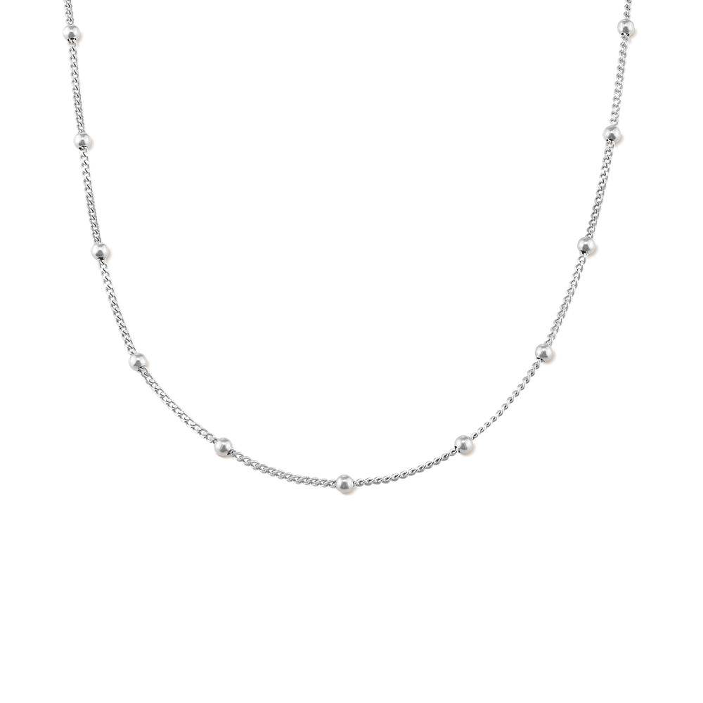 Stapelbare Bubble Halskette in Sterling Silber Produktfoto
