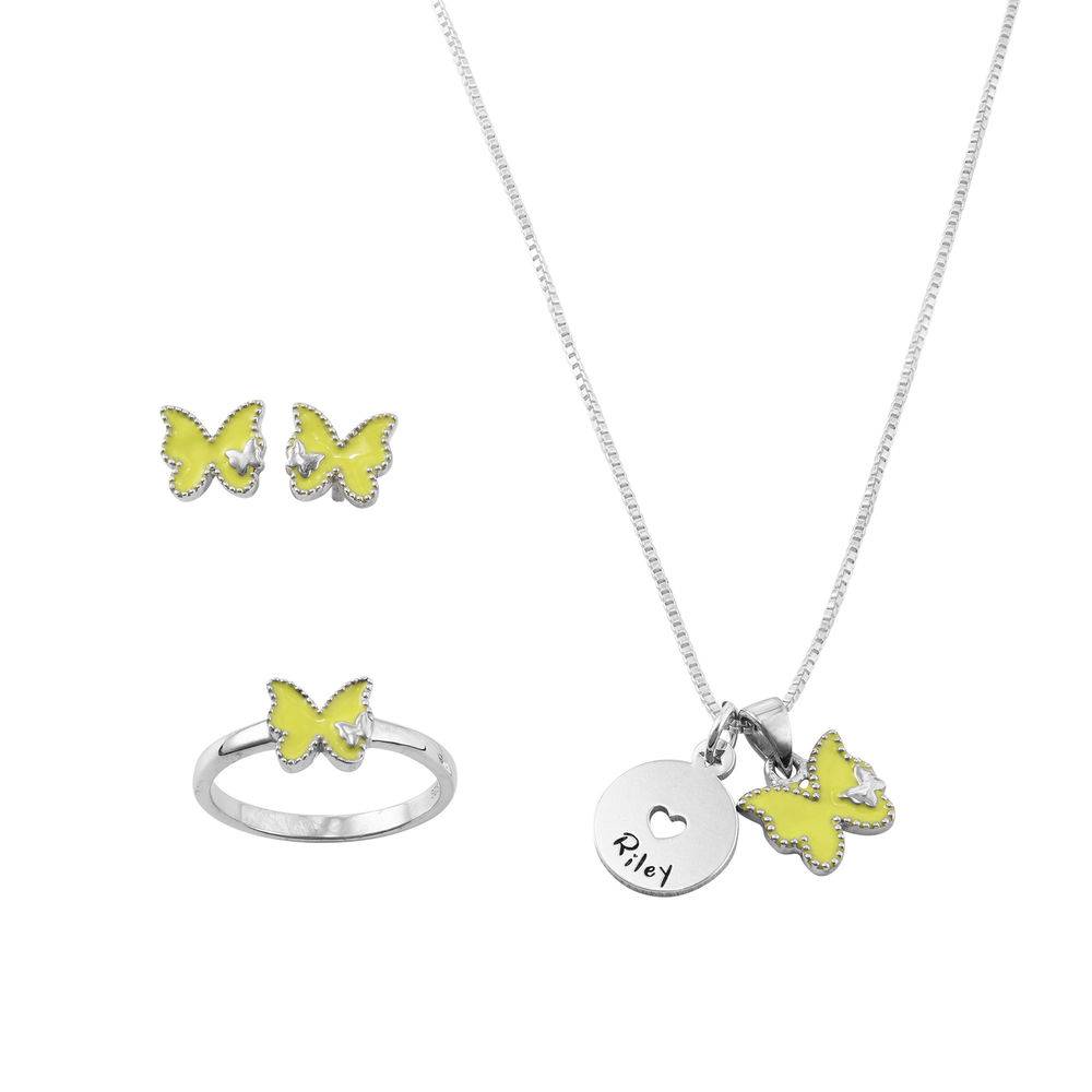 Butterfly Jewellery Set for Girls in Sterling Silver product photo