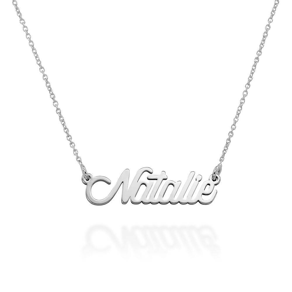 Twirl Script Name Necklace in Sterling Silver-1 product photo